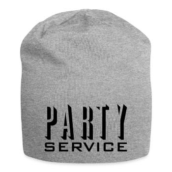 Partyservice / Party service (1c) - Jersey-Beanie - Grau meliert - Vorne