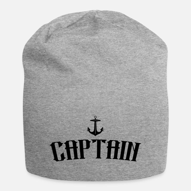 Captain - Jersey-Beanie - Grau meliert