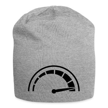 Tacho Schnell Rasen - Jersey-Beanie - Grau meliert - Vorne