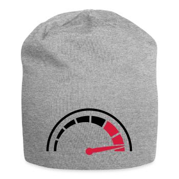 Tacho Schnell Rasen - Jersey-Beanie - Grau meliert - Vorne
