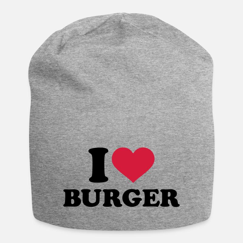 Burger - Jersey-Beanie - Grau meliert