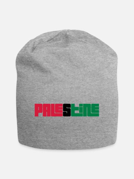 Palestine - Jersey Beanie - heather grey