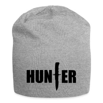 Hunter - Jersey-Beanie - Grau meliert - Vorne