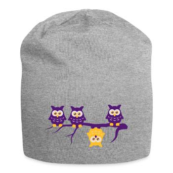 Être différents 4 hiboux Adebayo diffèrent - Bonnet en jersey - gris chiné - Devant