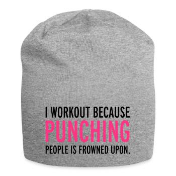 Workout - Jersey Beanie - heather grey - Front