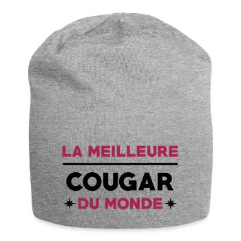 Cougar / / Sexe / Sexy / Porno / Coquin - Bonnet en jersey - gris chiné - Devant
