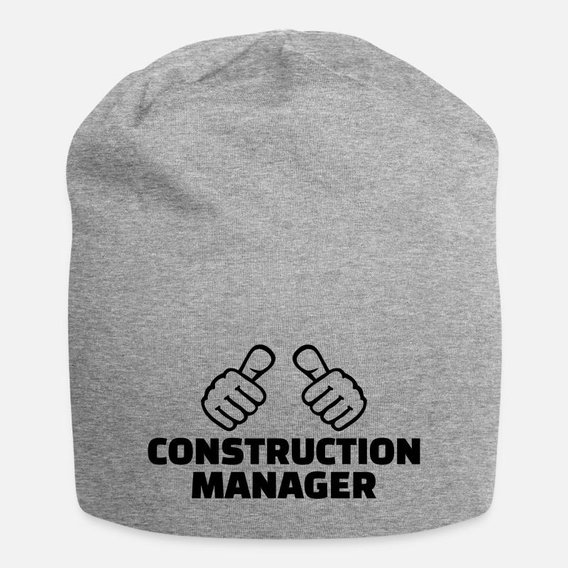 Construction manager - Bonnet en jersey - gris chiné