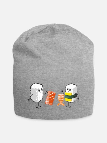 Sushi Shopping - Jersey-Beanie - Grau meliert