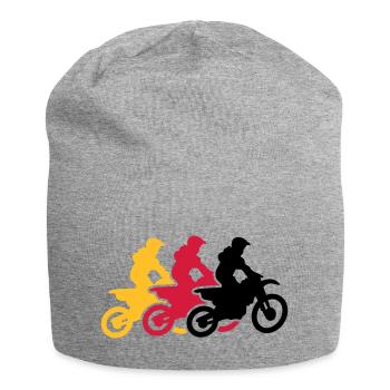 motocross - Bonnet en jersey - gris chiné - Devant