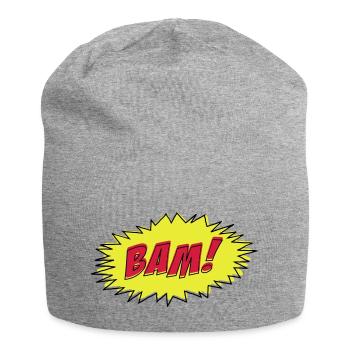 Comic Book BAM! - Jersey Beanie - heather grey - Front