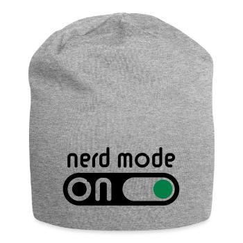 Nerd Mode On (Geek / Computerfreak) - Jersey-Beanie - Grau meliert - Vorne