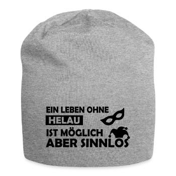 Ein Leben ohne Helau ist möglich.... - Jersey-Beanie - Grau meliert - Vorne