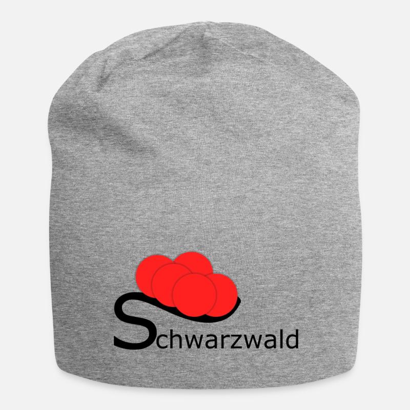 Logo Schwarzwald - Jersey-Beanie - Grau meliert