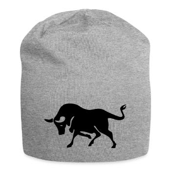 stier - Jersey-Beanie - Grau meliert - Vorne