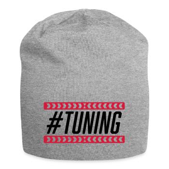 #Tuning - Jersey-Beanie - Grau meliert - Vorne