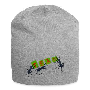Team, Gruppe, Ameise - Jersey-Beanie - Grau meliert - Vorne