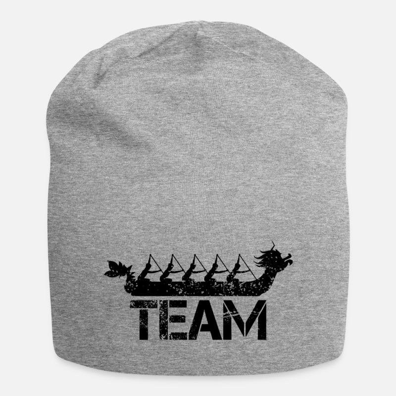 Équipe de bateaux-dragons - Bonnet en jersey - gris chiné