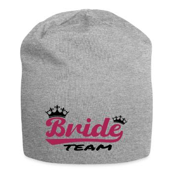 Team Bride - Jersey Beanie - heather grey - Front