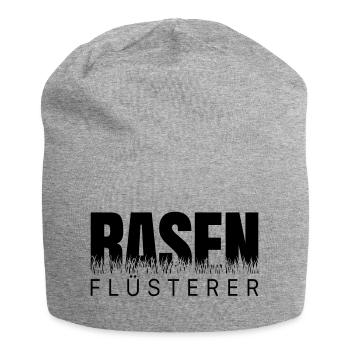 Rasenflüsterer - Rasen Flüsterer Gärtner Garten - Jersey-Beanie - Grau meliert - Vorne