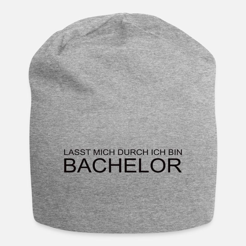 Bachelor - Jersey-Beanie - Grau meliert