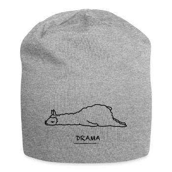 DRAMA (llama) - Jersey Beanie - heather grey - Front
