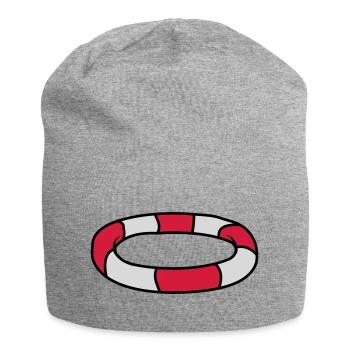 Rettungsring Logo Design - Jersey-Beanie - Grau meliert - Vorne