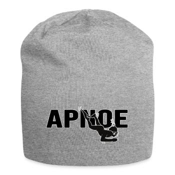 apnoe streckentauchen apnoetaucher freediving - Jersey-Beanie - Grau meliert - Vorne
