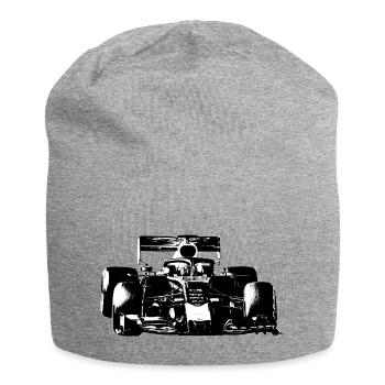 Race car - Jersey Beanie - heather grey - Front