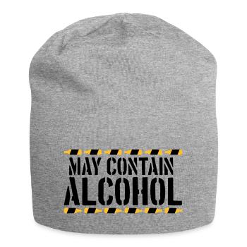 Dire que peut contenir de l’alcool - Bonnet en jersey - gris chiné - Devant