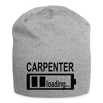 Schreiner Handwerker Schreinerei Tischler Hobel - Jersey-Beanie - Grau meliert - Vorne