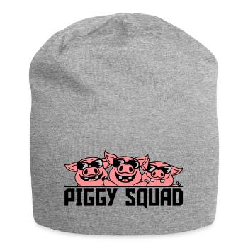 Crew Schweine Piggy Squad - Jersey-Beanie - Grau meliert - Vorne
