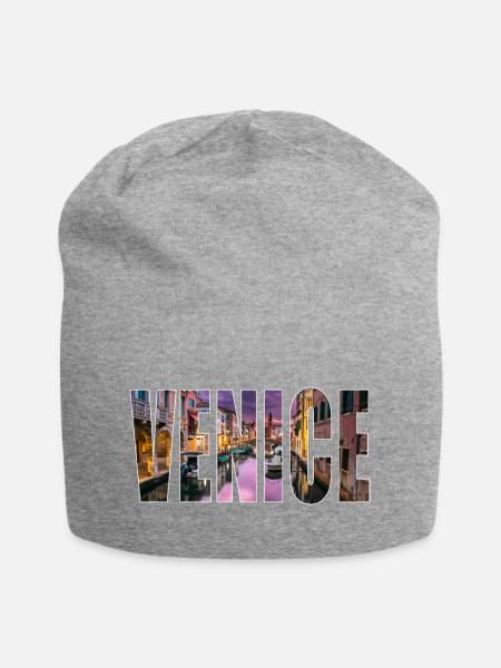 venice venedig - Jersey-Beanie - Grau meliert