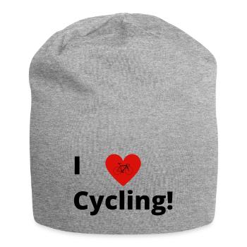 I love Cycling T-Shirt - Jersey-Beanie - Grau meliert - Vorne