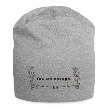 Quote Self-Love - Jersey Beanie - heather grey - Front