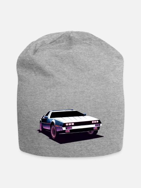 Delorean Youngtimer Oldtimer - Jersey-Beanie - Grau meliert