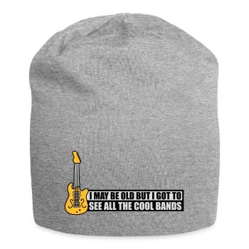 Je suis peut-être vieux - Bonnet en jersey - gris chiné - Devant