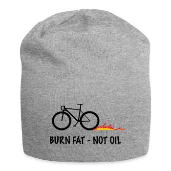 Burn Fat Not Oil Flame Bike - Bonnet en jersey - gris chiné - Devant