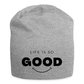 T-shirt positive attitude - Bonnet en jersey - gris chiné - Devant