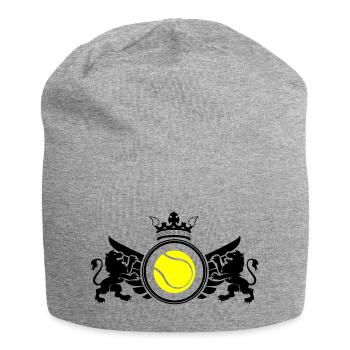 Emblème de tennis - Bonnet en jersey - gris chiné - Devant