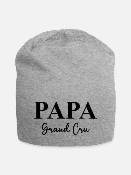 Papa Grand Cru - Jersey-Beanie - Grau meliert