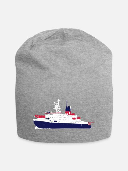 Polarstern - Jersey-Beanie - Grau meliert