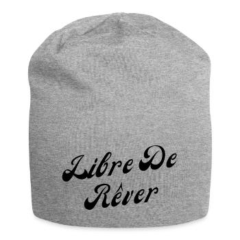 Libre de rêver - Bonnet en jersey - gris chiné - Devant