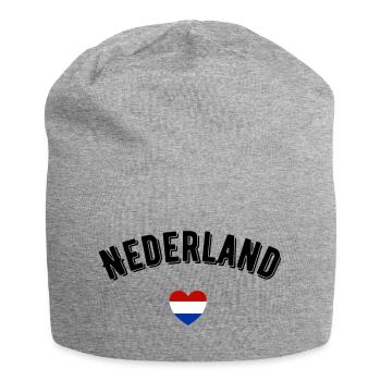 Nederland - Jersey-Beanie - Grau meliert - Vorne