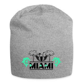 Miami - Jersey-Beanie - Grau meliert - Vorne