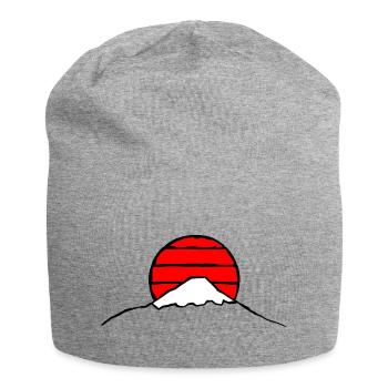 Fuji HiNoMaru - Jersey Beanie - heather grey - Front