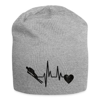 Ski jumpers Ski flying Ski Wintersport Ski jumping - Jersey Beanie - heather grey - Front