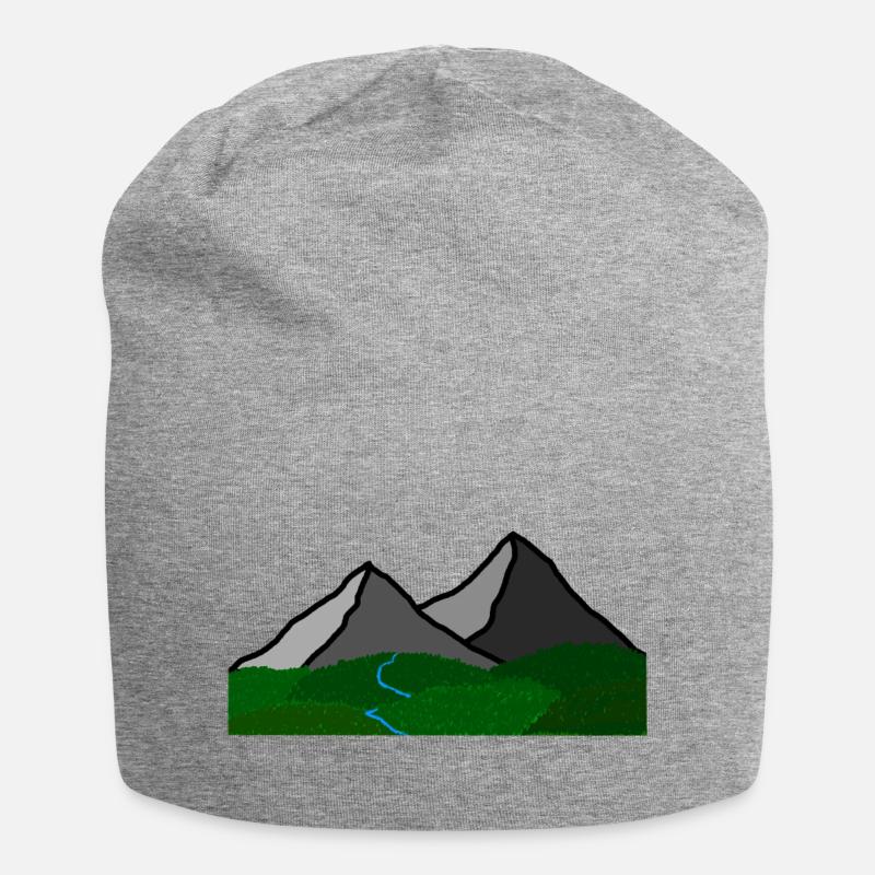 Mountain river - Jersey Beanie - heather grey