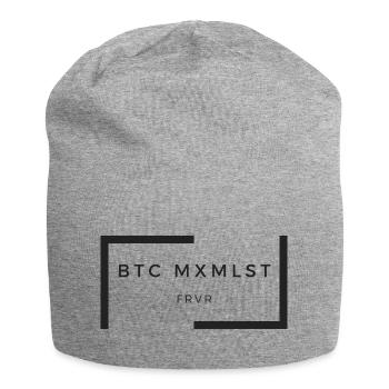 BTC maximalist - Jersey Beanie - heather grey - Front