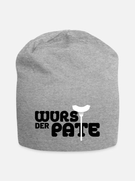Der Wurstpate - Jersey-Beanie - Grau meliert