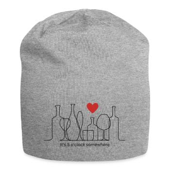 It's 5 o'clock somewhere - Jersey-Beanie - Grau meliert - Vorne